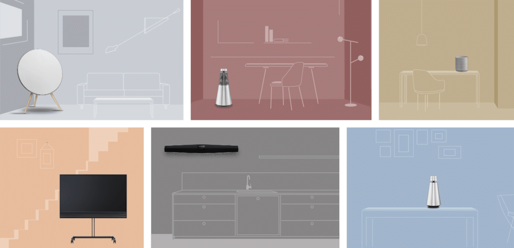 Bang & Olufsen Multiroom - forskelligt musik