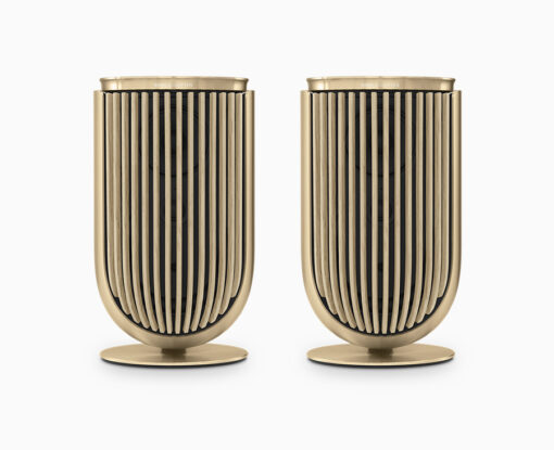 Beolab 8 i Gold Tone & Light Oak - Højttalersæt - Hero