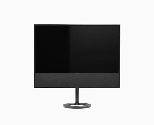 Beovision Contour 55" Black Anthracite on Floor Stand and Fabric - Hero