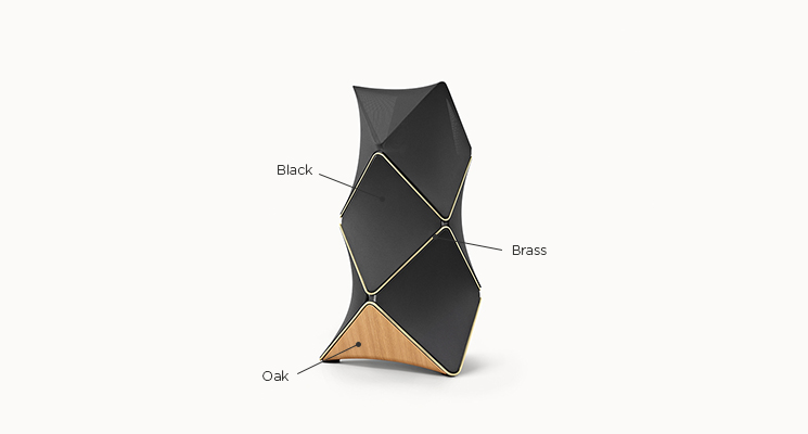 Gallery Beolab90 Oak Brass Black - B&O