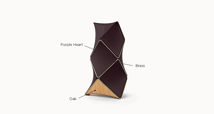 Gallery Beolab90 Oak Brass PurpleHeart - B&O