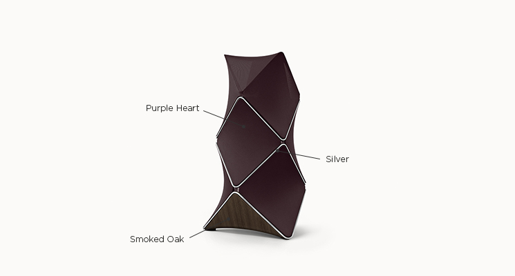 Gallery Beolab90 SmokedOak Silver PurpleHeart - B&O