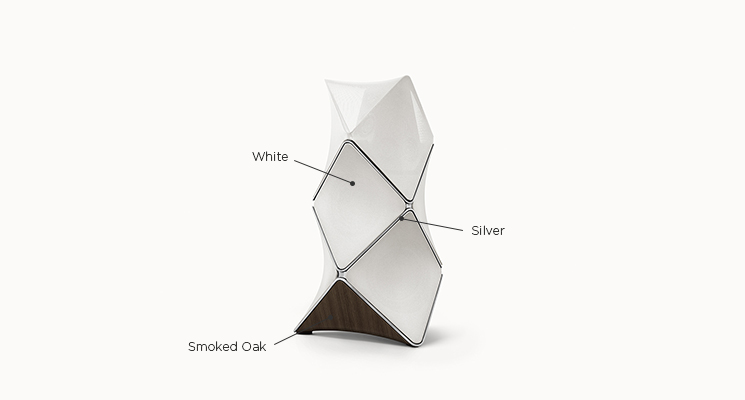 Gallery Beolab90 SmokedOak Silver White - B&O