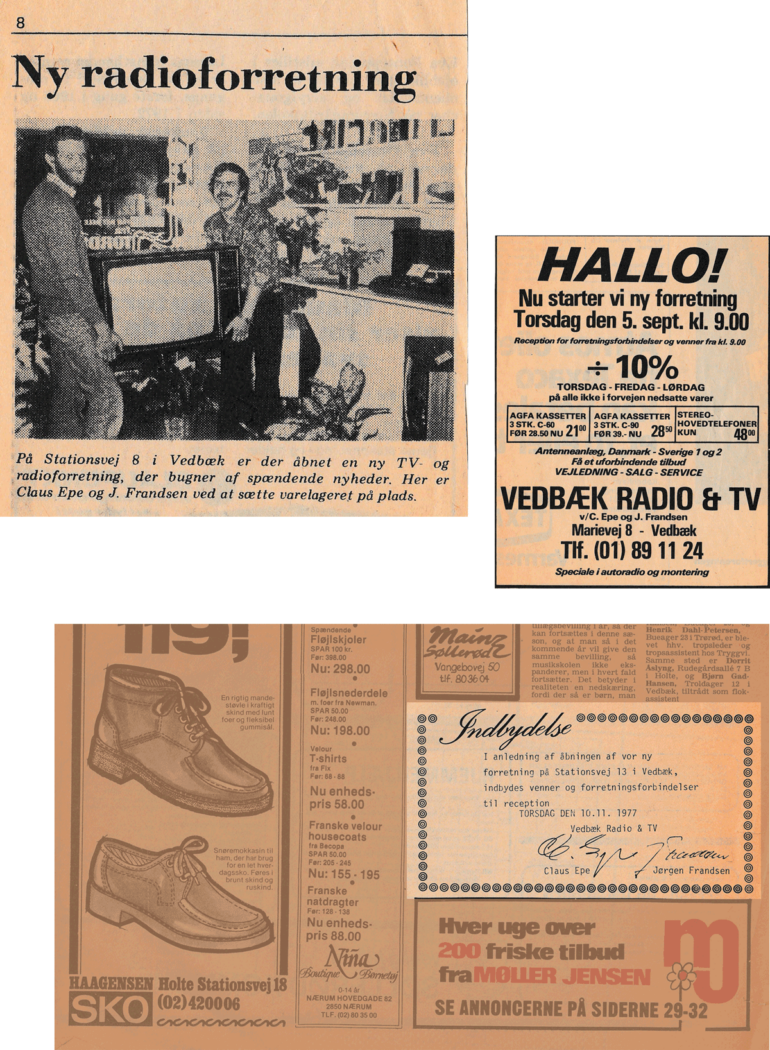 Samlet annoncer 1974 nyhedsmail - B&O